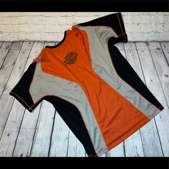 NWOT Harley Davidson lightweight pullover short sleeve motor clothes size L - Picture 2 of 3